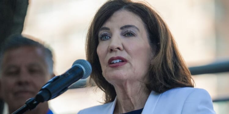 New York's Democrat Gov. Kathy Hochul made a rare move that defied her liberal supporters.