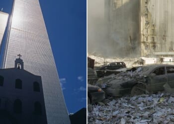 The first building to fall during the terorrist attack on Sept. 11, 2001 was actually the St. Nicholas Greek Orthodox Church in New York City.