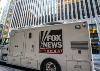 A Fox News Channel truck parked in New York City on Jan. 24, 2014.