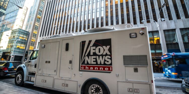 A Fox News Channel truck parked in New York City on Jan. 24, 2014.