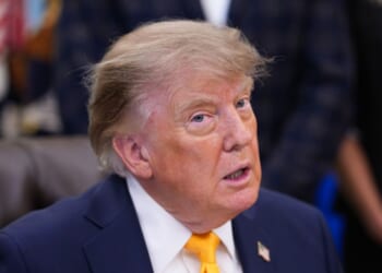 President Donald Trump speaks during an agriculture event in the Oval Office of the White House on Sept. 4, 2026, in Washington, D.C.