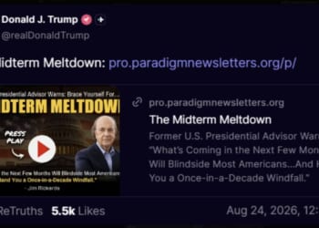 In the early hours of Monday, Aug. 24, President Donald Trump shared this cryptic warning with his followers.
