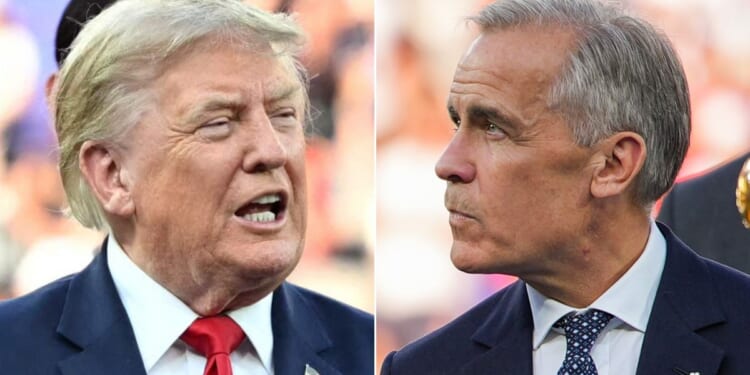 President Donald Trump has launched a new salvo in the trade war with Canada, led by Prime Minister Mark Carney.