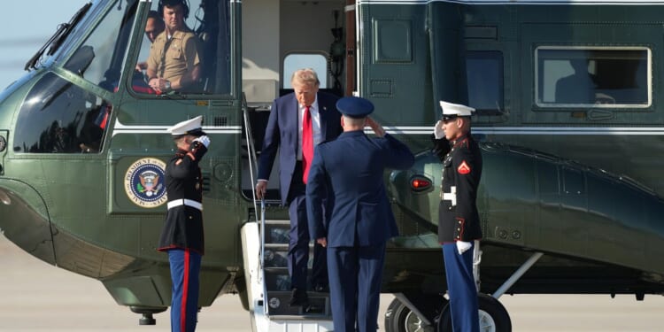 Trump inaugurates new White House helipad, but networks skip coverage during First Amendment fight