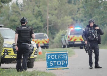 UK police evacuate homes near military base used by U.S., make arrests in suspected explosives plot
