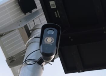 A Flock security camera is pictured in Miami, Florida on September 2, 2026.